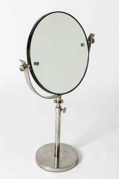 Swedish Mid-Century Brass Table Mirror, Sweden, 1930s