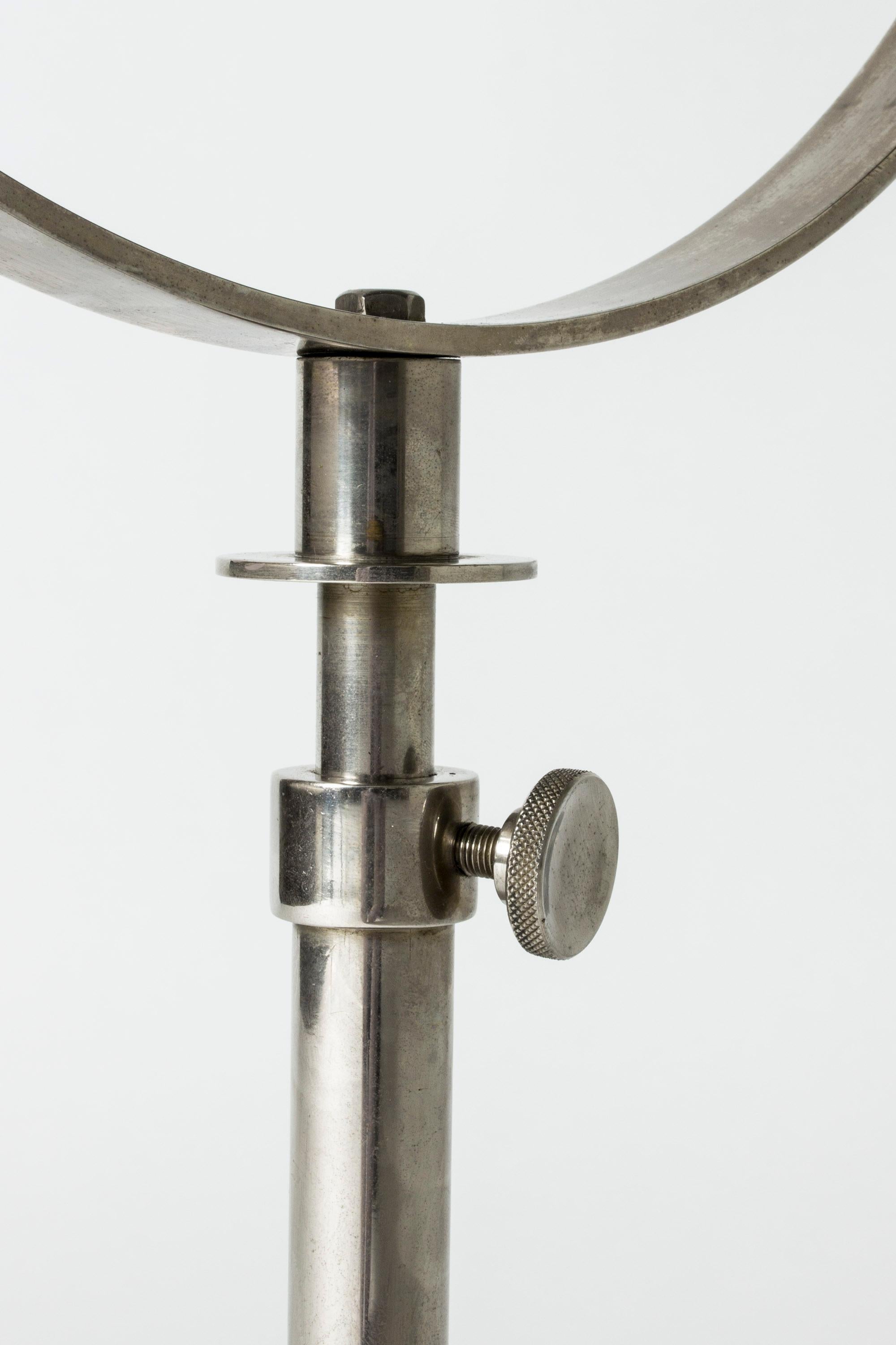 Verre Miroir de Table Suédois en Laiton Milieu du Siècle, Suède, Années 1930 en vente
