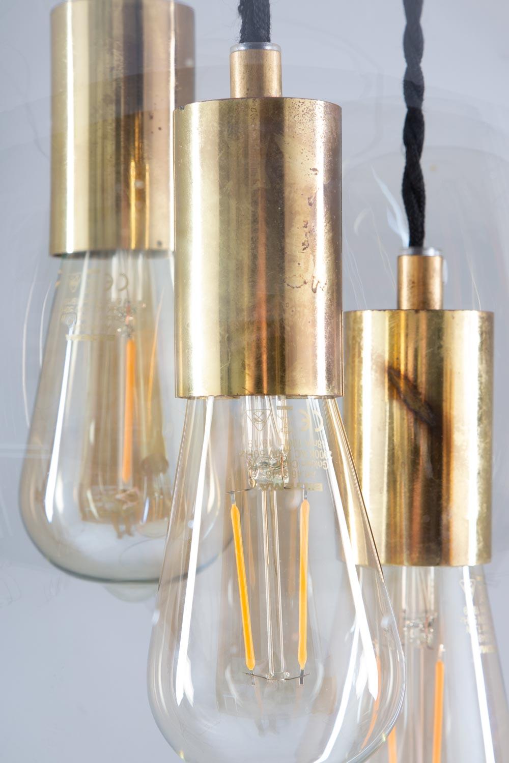 Swedish Midcentury Ceiling Lamps by AOS for Axel Anell In Good Condition In Karlstad, SE