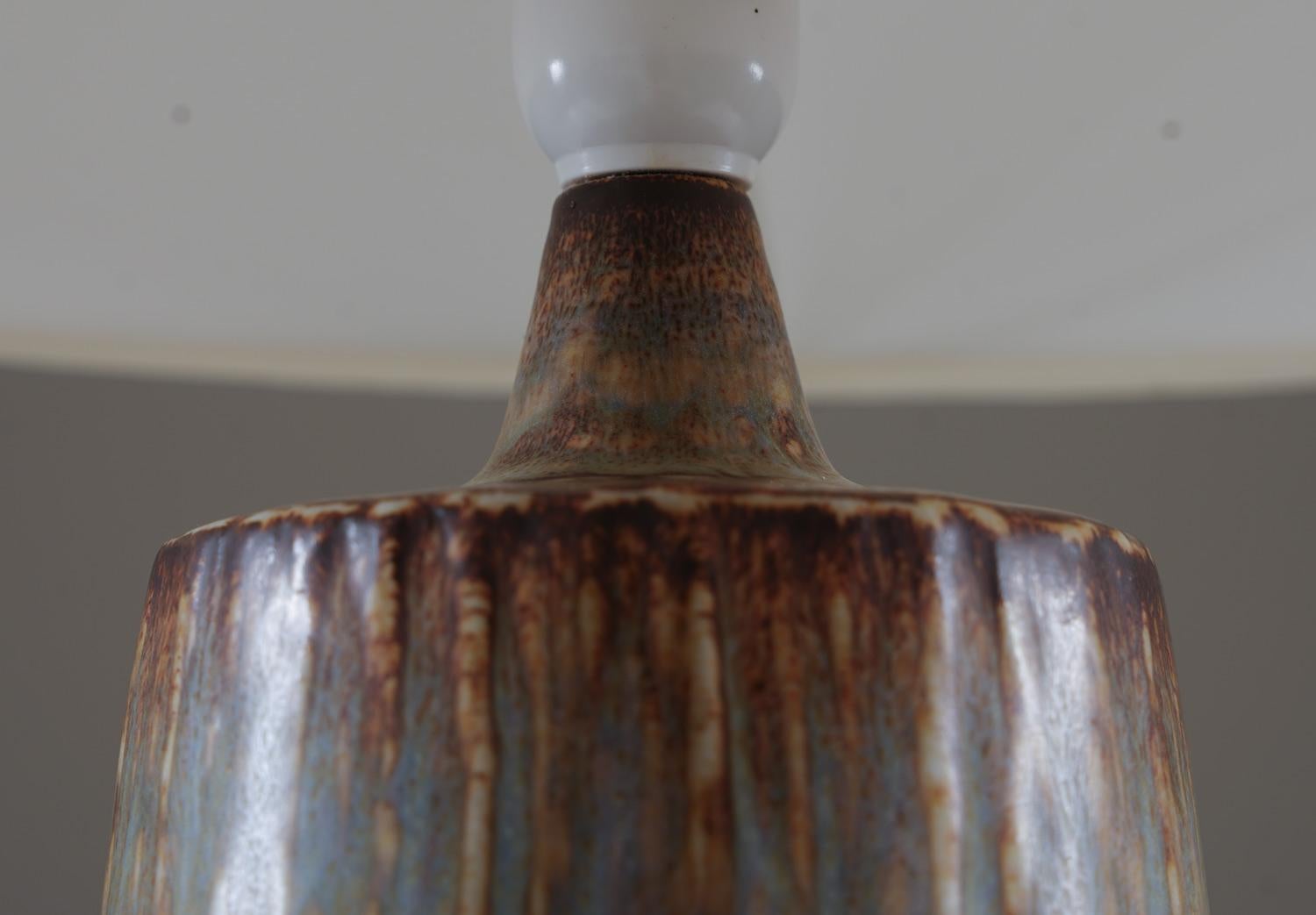 20th Century Swedish Midcentury Ceramic Table Lamp by Gunnar Nylund