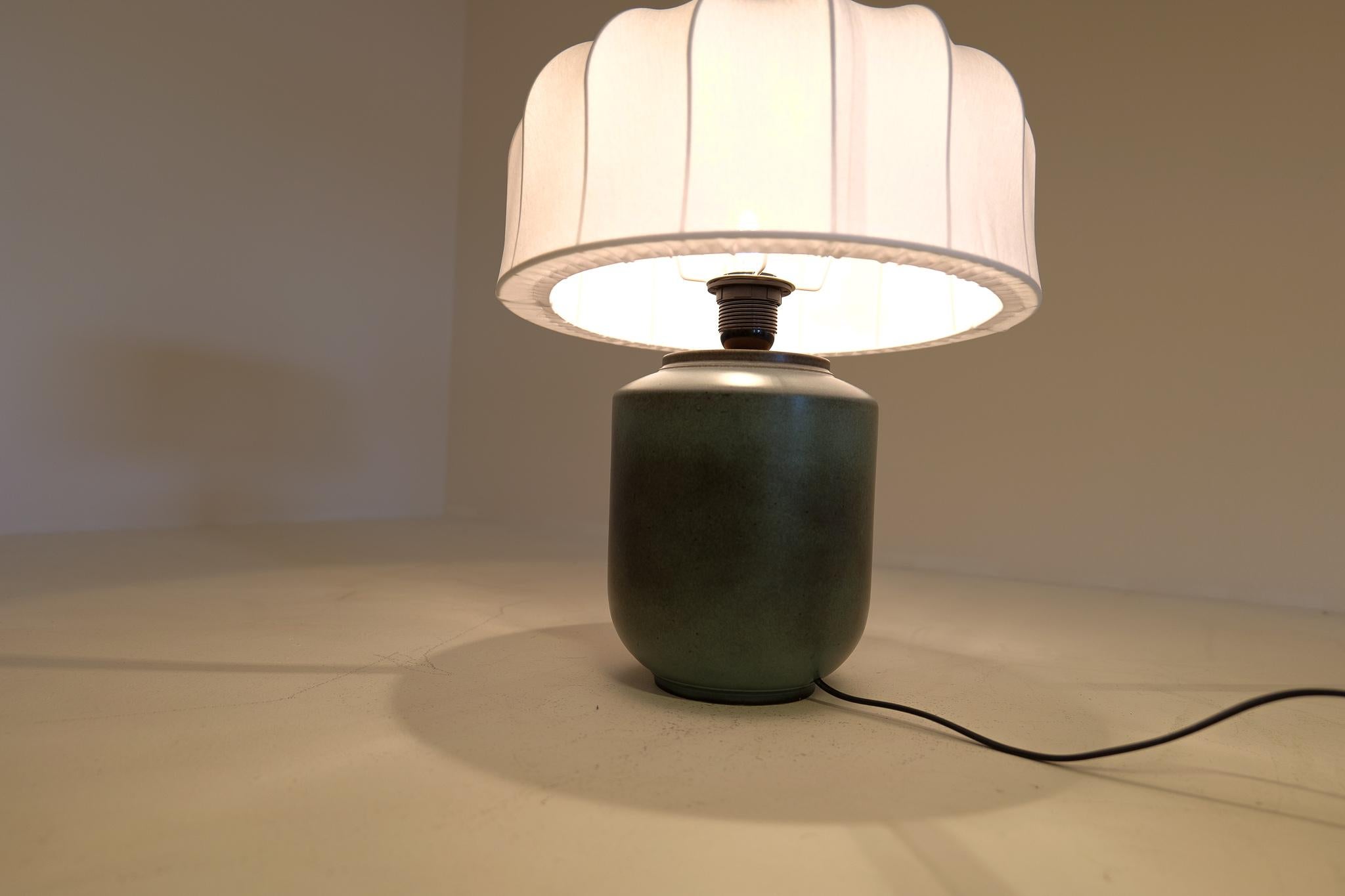 Midcentury Modern Ceramic Table Lamp by Gunnar Nylund Rörstrand Sweden 1950s  9