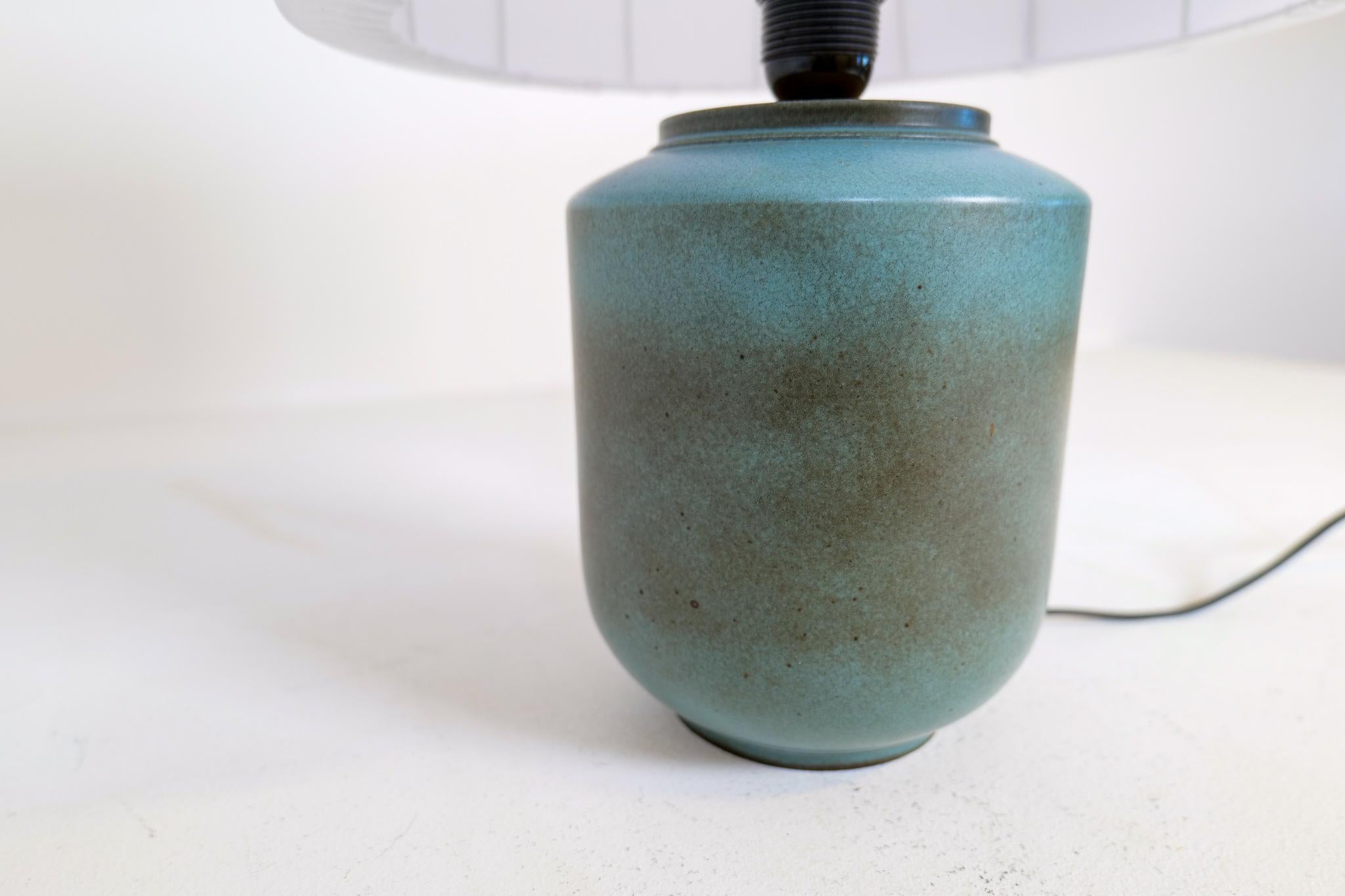 Midcentury Modern Ceramic Table Lamp by Gunnar Nylund Rörstrand Sweden 1950s  1