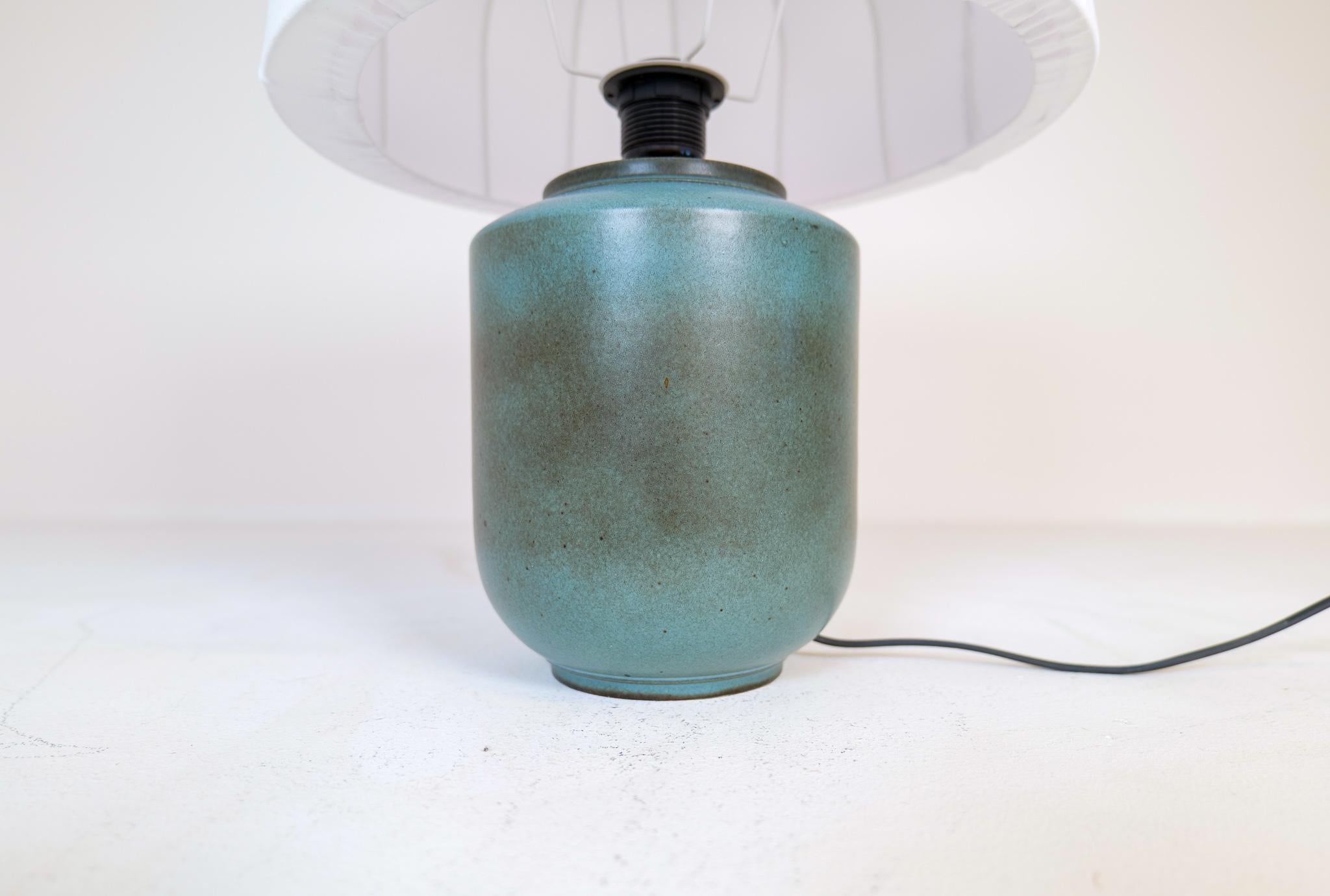 Midcentury Modern Ceramic Table Lamp by Gunnar Nylund Rörstrand Sweden 1950s  2