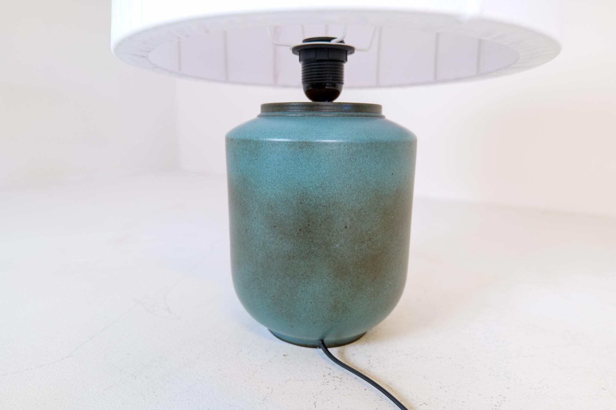 Midcentury Modern Ceramic Table Lamp by Gunnar Nylund Rörstrand Sweden 1950s  3