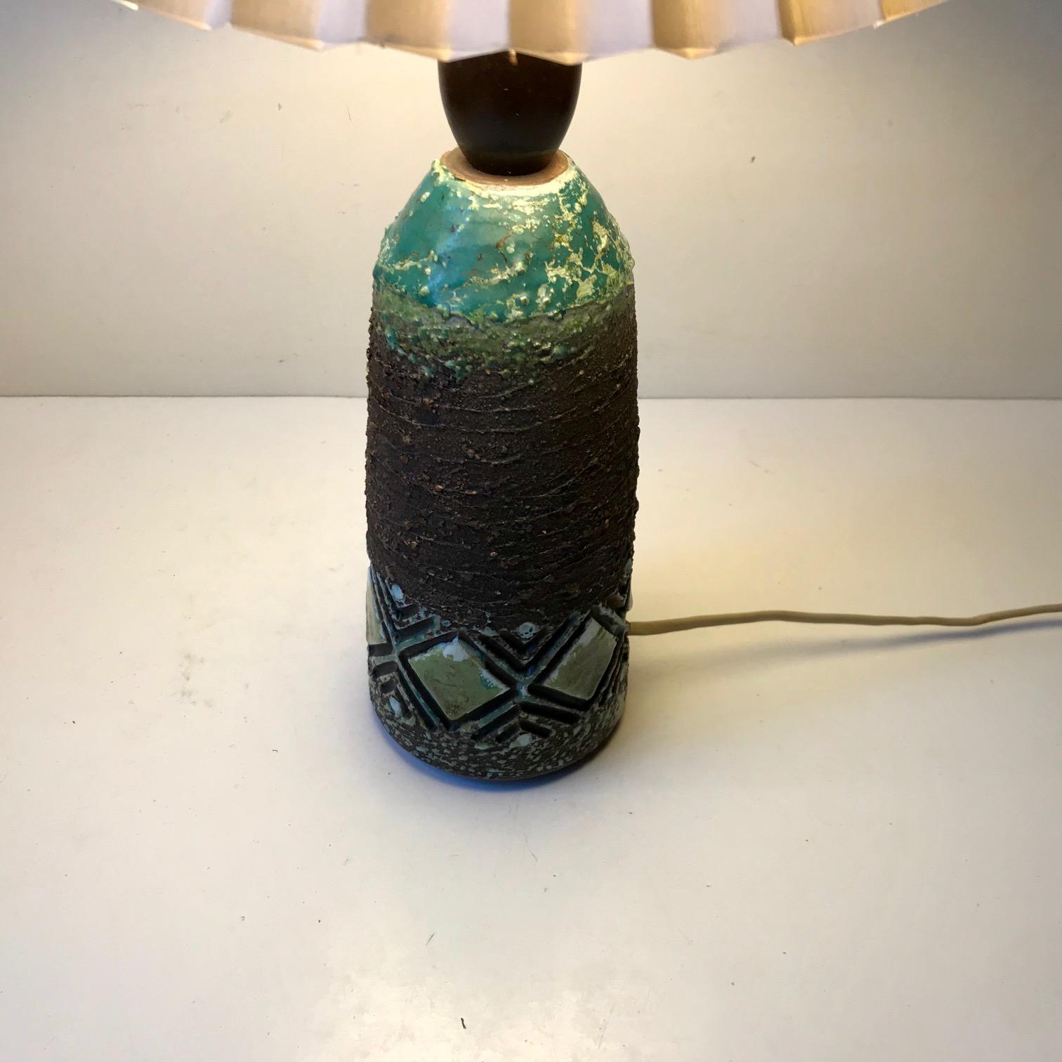 Swedish Midcentury Ceramic Table Lamp from Tilgmans, 1960s 2