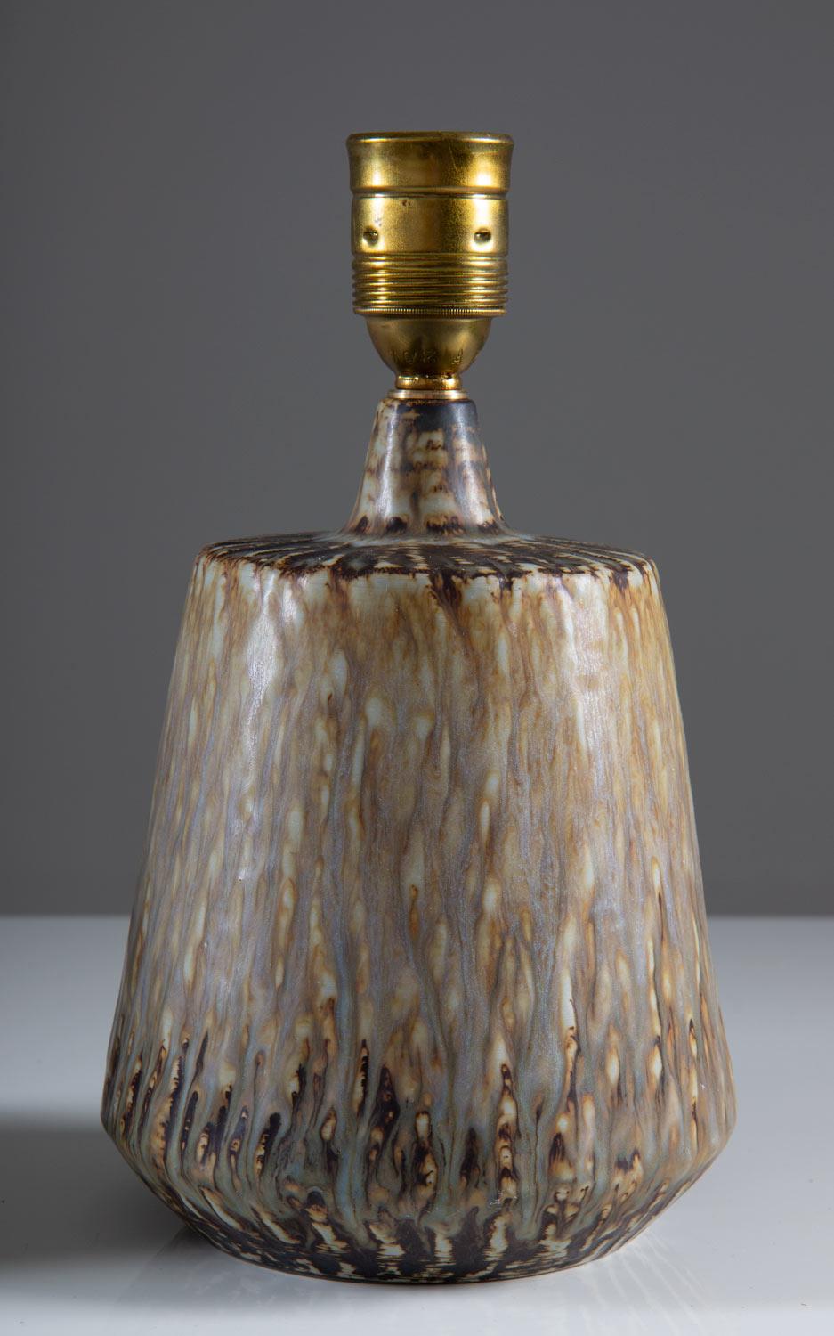 Scandinavian Modern Swedish Midcentury Ceramic Table Lamps by Gunnar Nylund