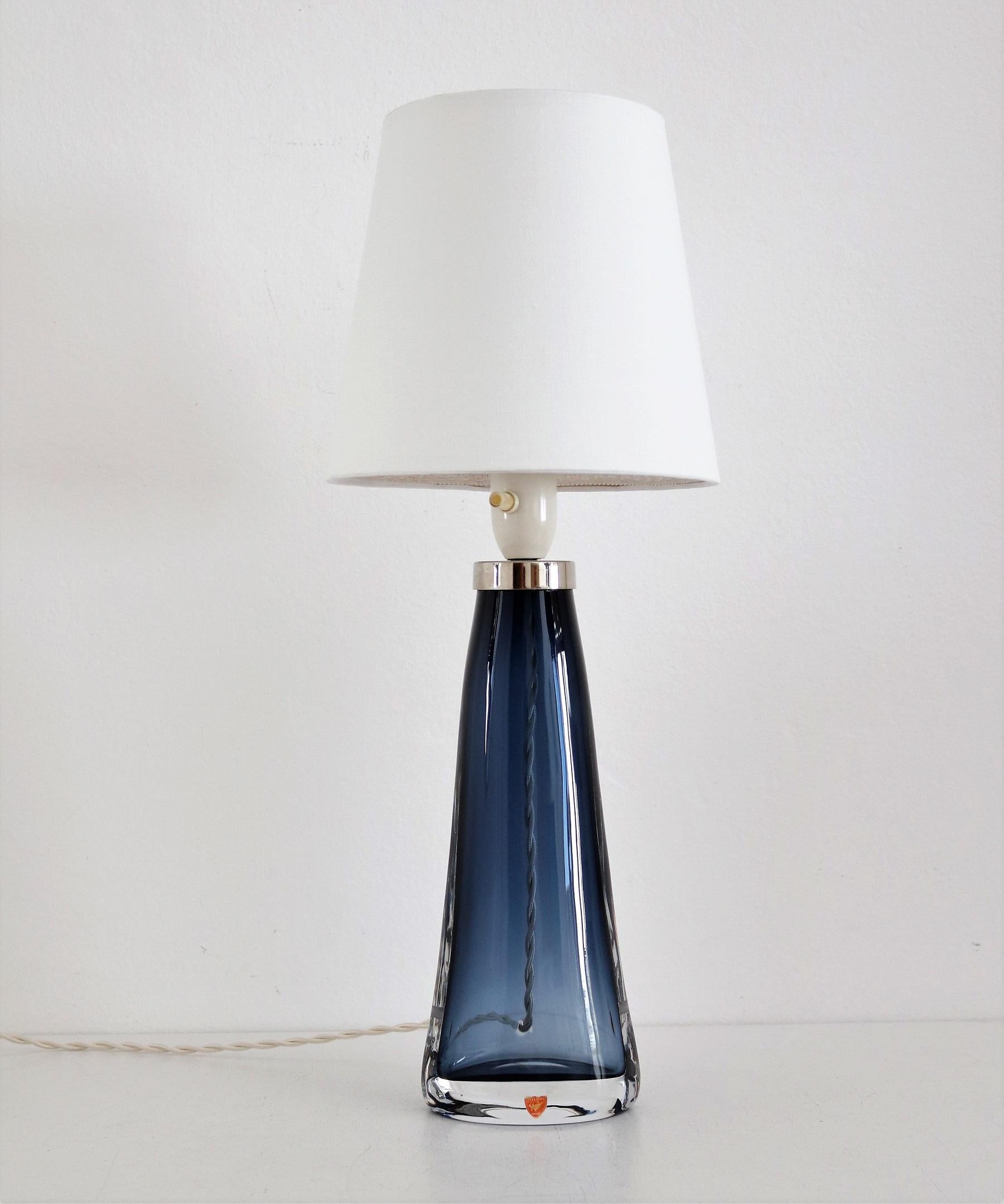 Swedish Midcentury Crystal Table Lamp by Carl Fagerlund for Orrefors, 1960s For Sale 6