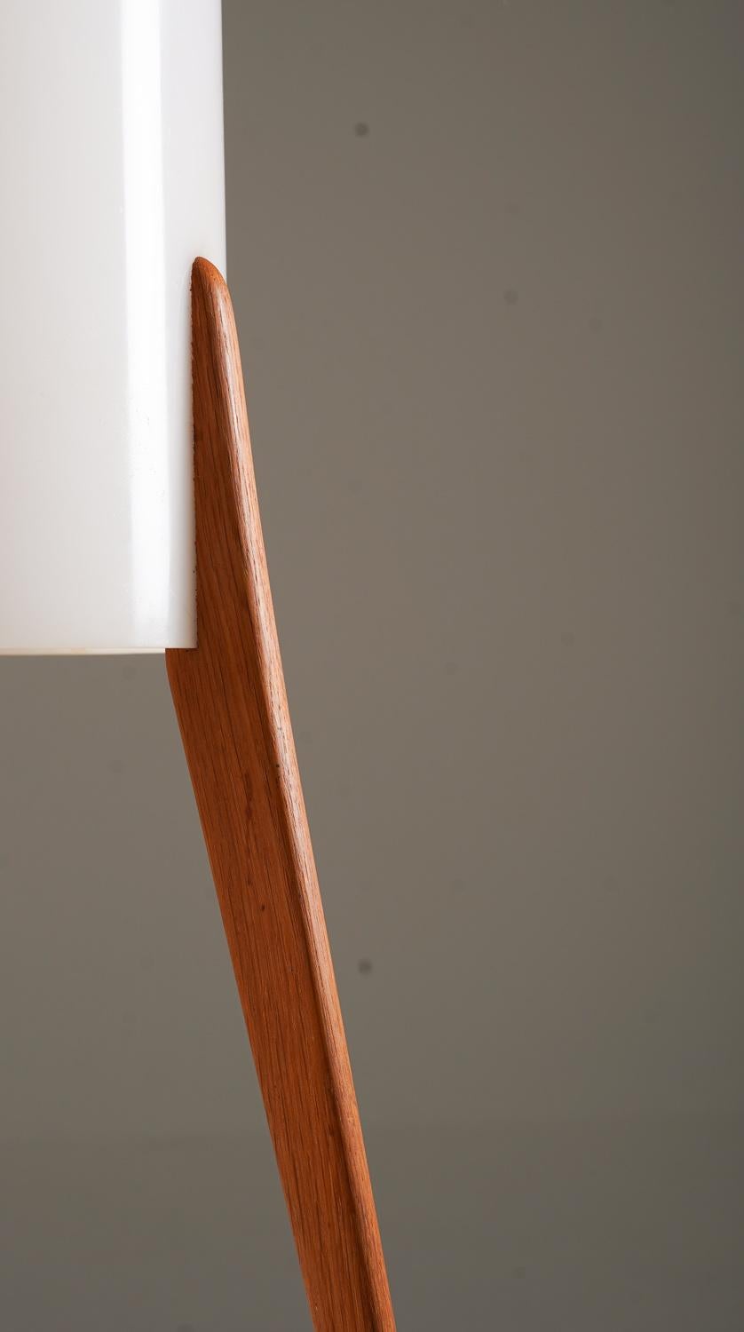 Lampada da terra svedese del Medioevo in acrilico e Beeche di Luxus, anni '60 In condizioni buone in vendita a Karlstad, SE