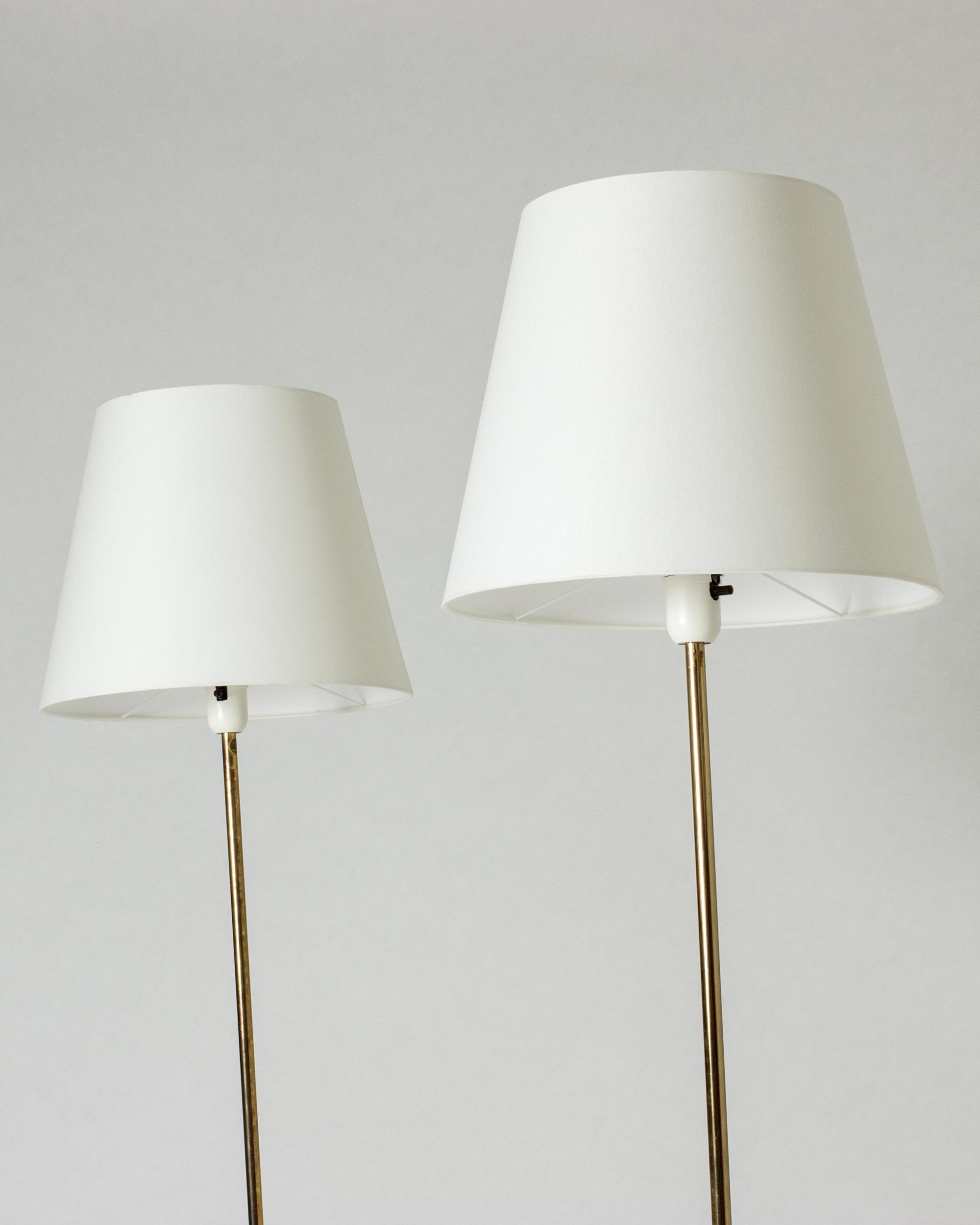 Swedish Midcentury Floor Lamps from Bergboms, Sweden, 1950s In Good Condition For Sale In Stockholm, SE