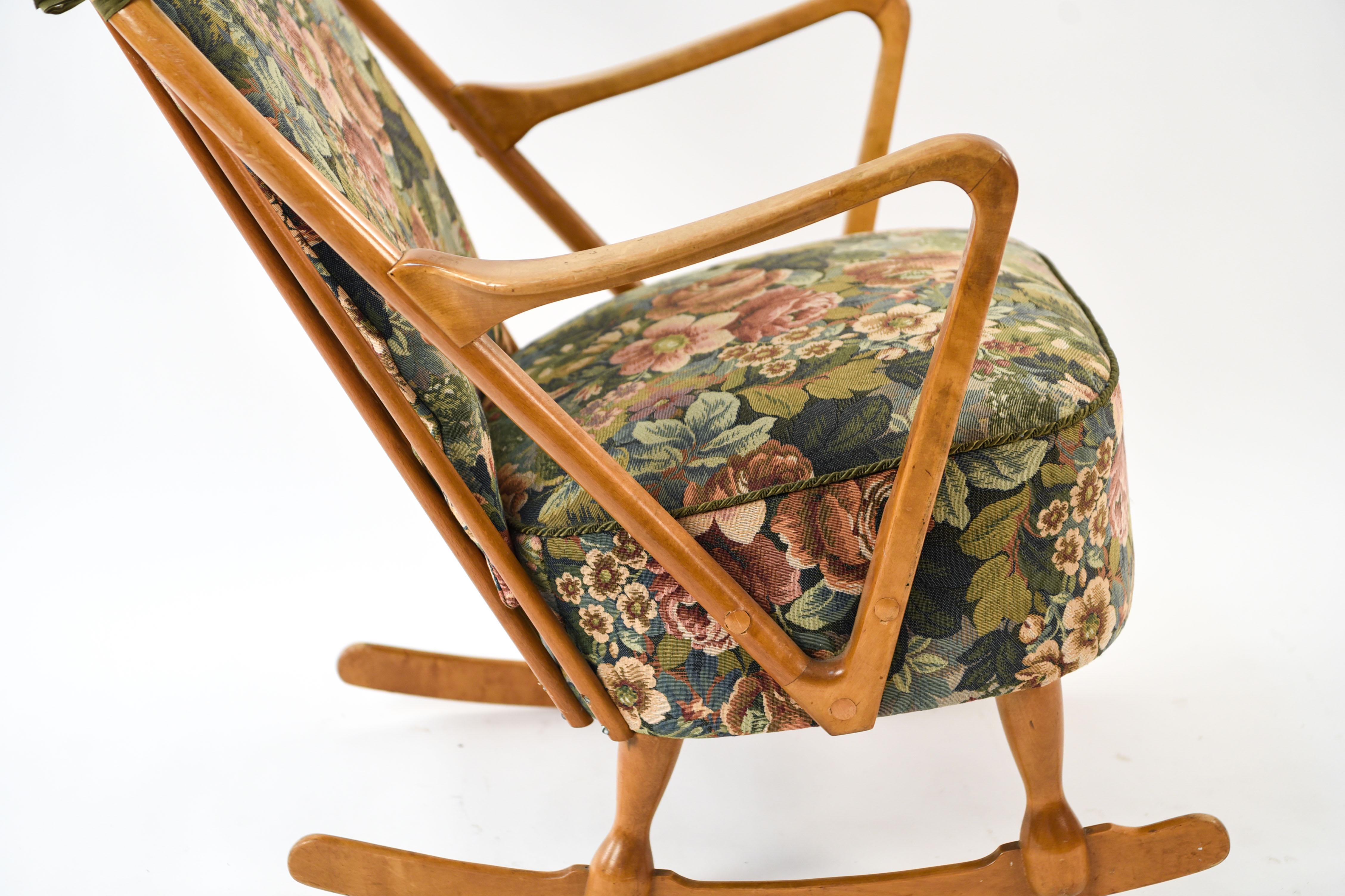 Swedish Midcentury Lennart Rocking Chair 5