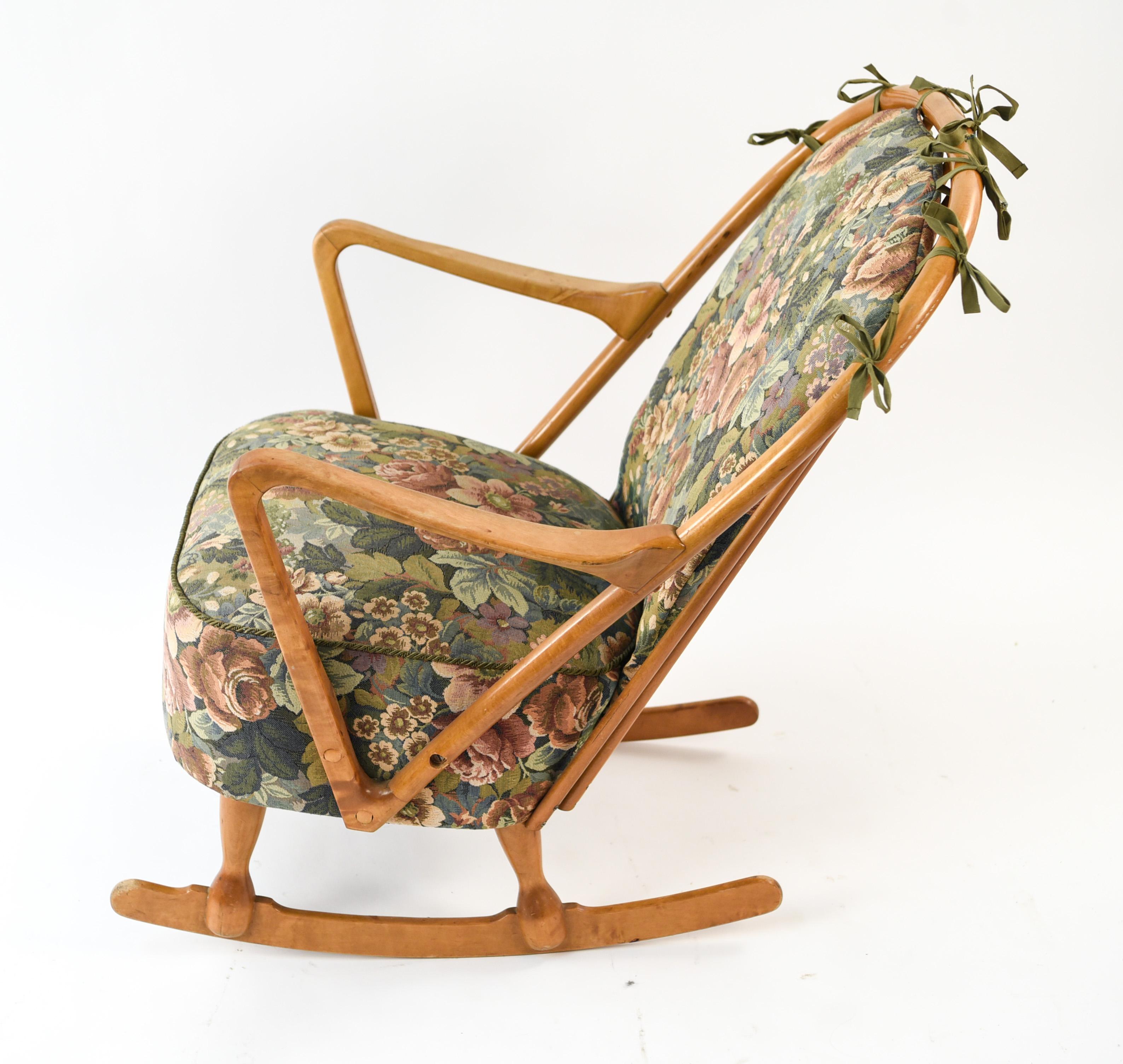 Swedish Midcentury Lennart Rocking Chair 2