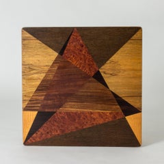 1950s Swedish Midcentury Occasional Table with Teak Wood Inlay