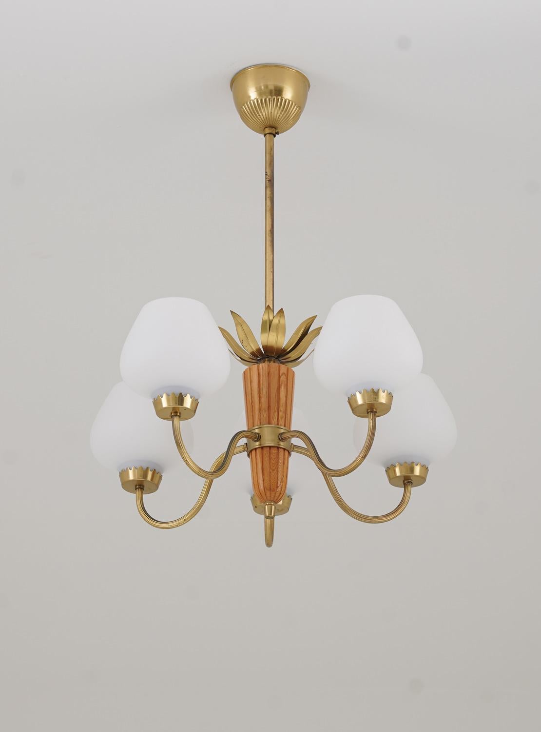 Schwedische Mid-Century-Pendelleuchte von ASEA (Skandinavische Moderne) im Angebot