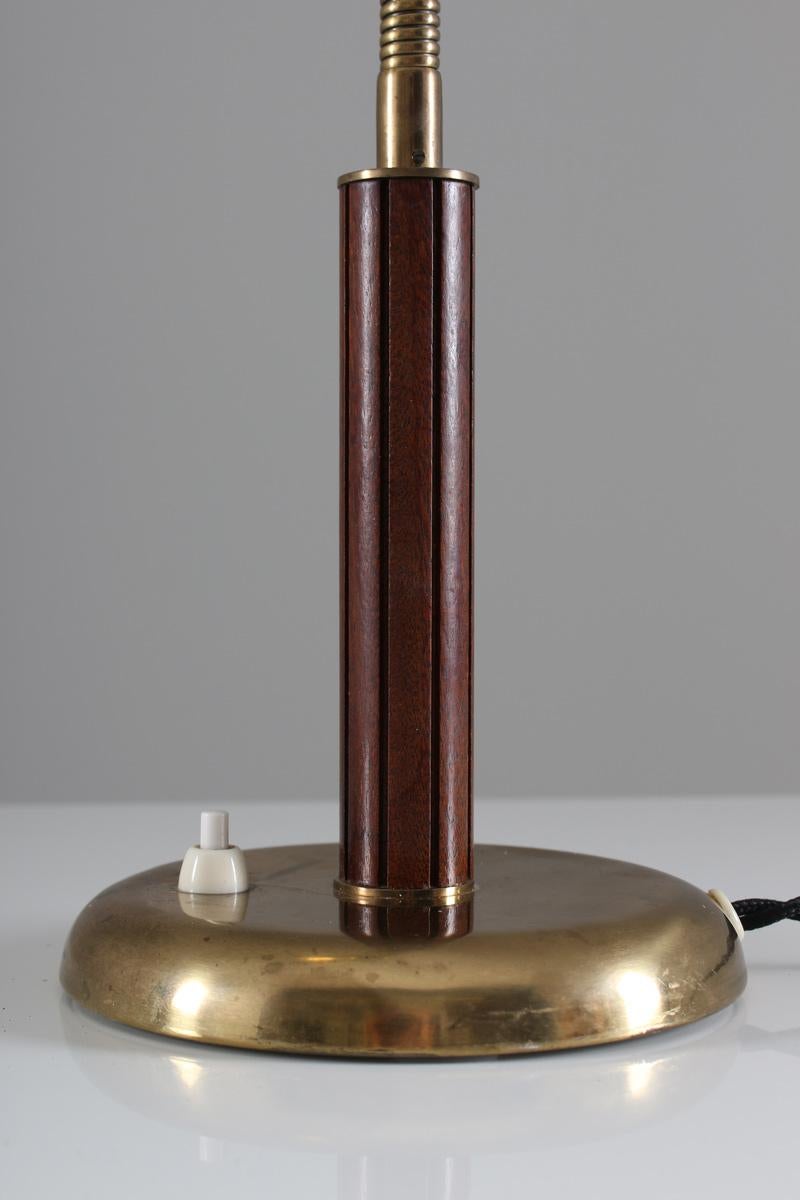 Swedish Midcentury Table Lamp by Böhlmarks, 1940s In Good Condition In Karlstad, SE