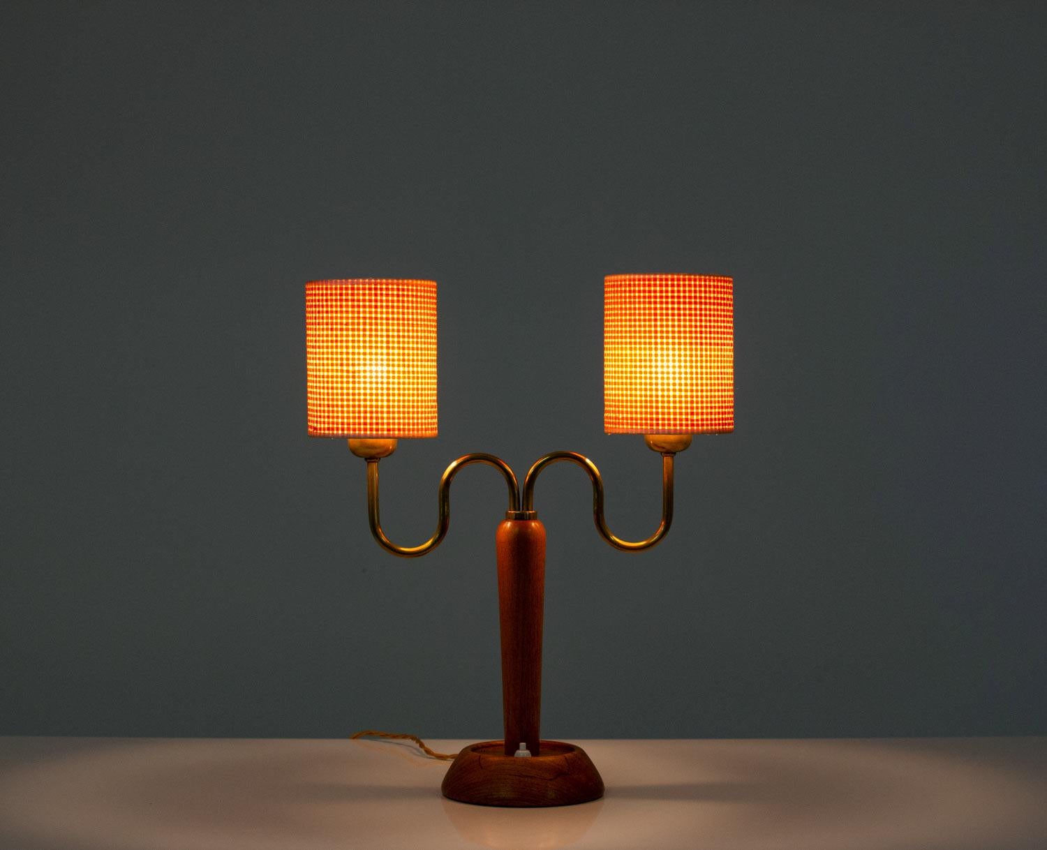 20th Century Swedish Midcentury Table Lamp by IWO, 1940s