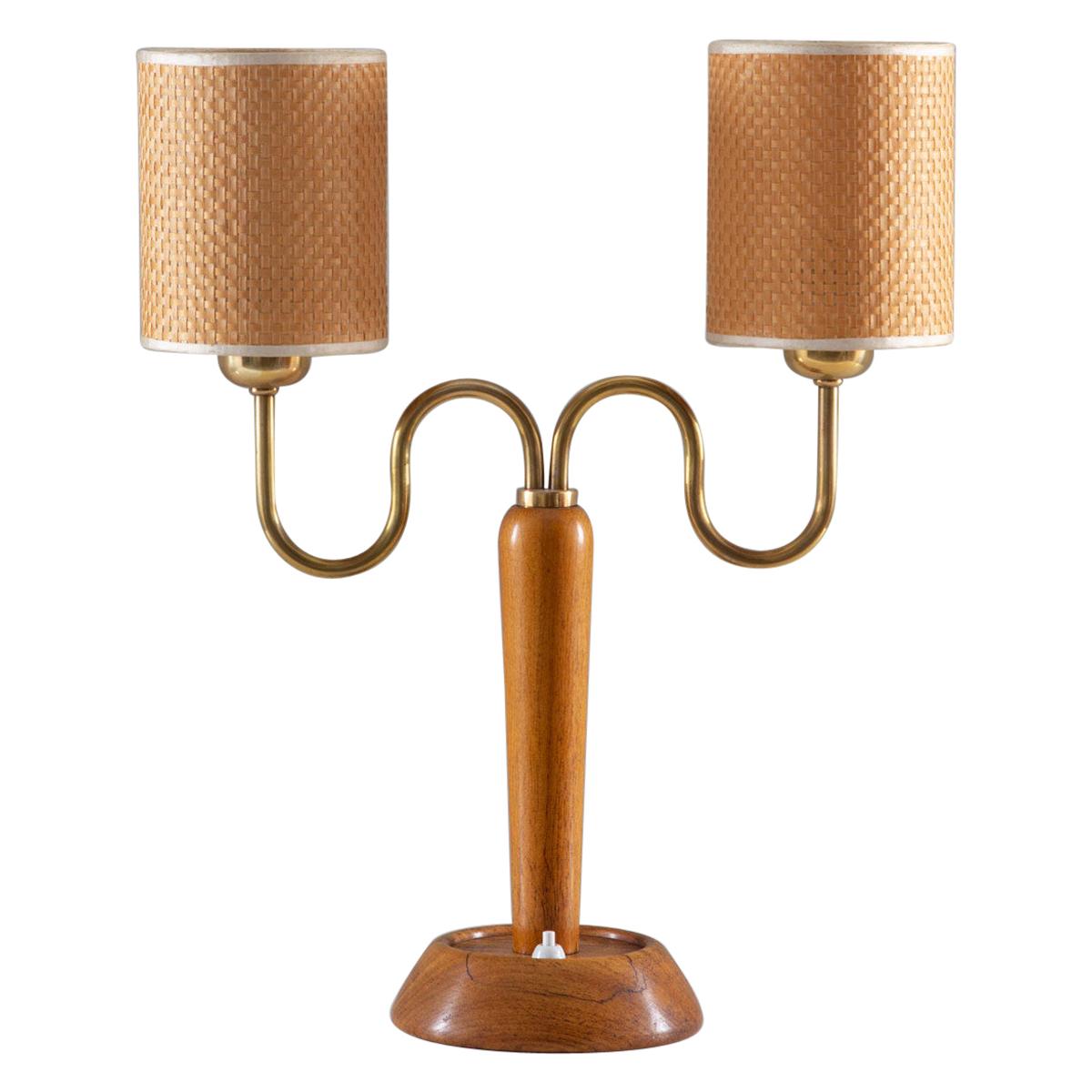 Swedish Midcentury Table Lamp by IWO, 1940s