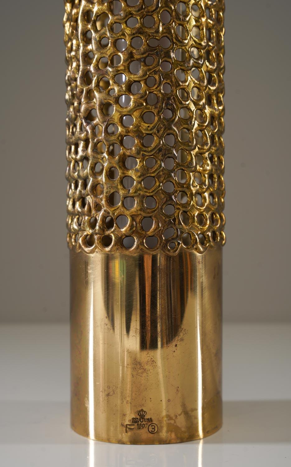 Mid-Century moderno Lampada da tavolo svedese del Medioevo di Pierre Forsell per Skultuna in vendita