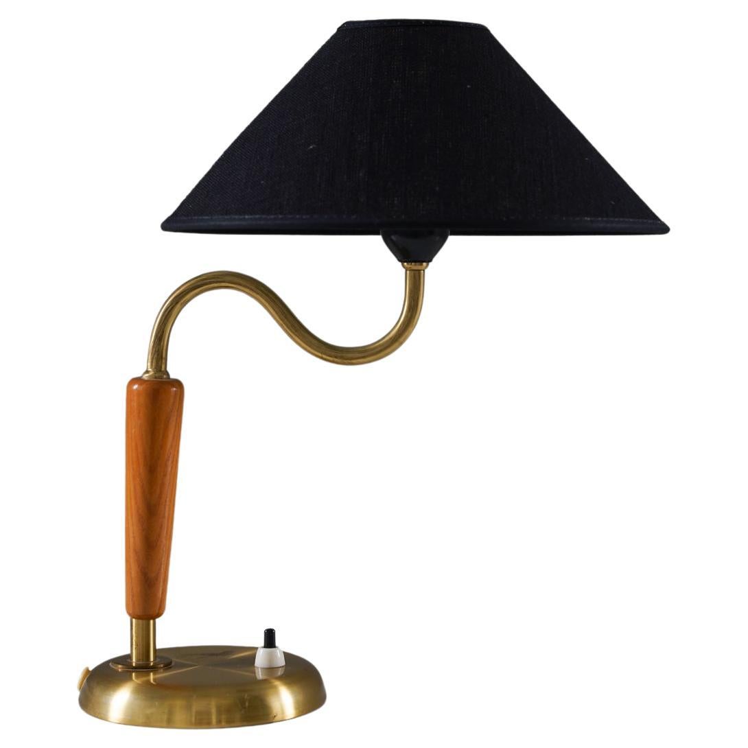 Swedish Midcentury Table Lamp in Brass by Böhlmarks