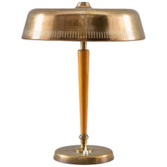 Schwedische Midcentury-Tischlampe aus Messing von Bröderna Malmströms Metallvarufabrik