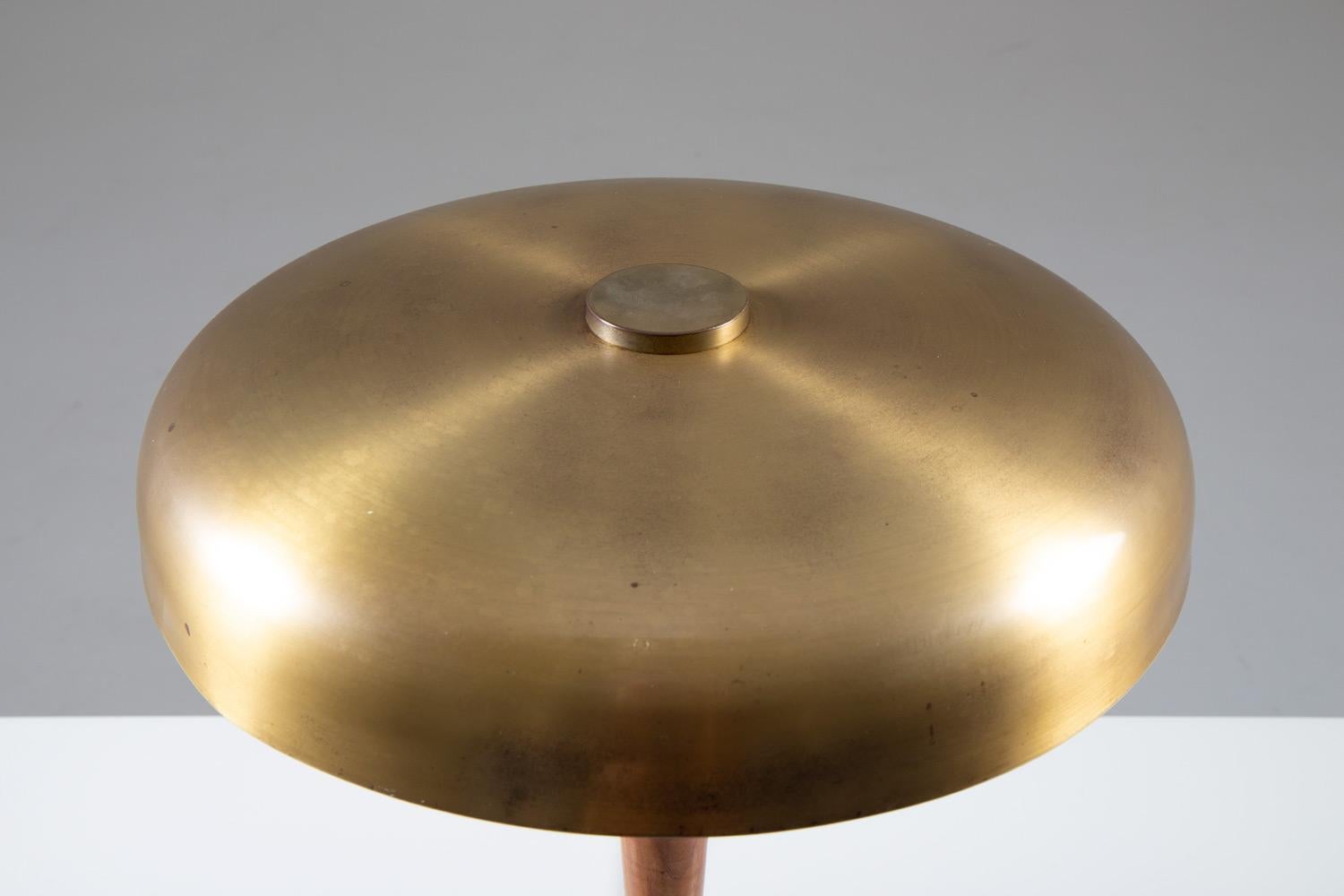 Scandinavian Modern Swedish Midcentury Table Lamp in Brass