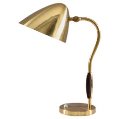 Swedish Midcentury Table Lamp in Perforated Brass by Boréns