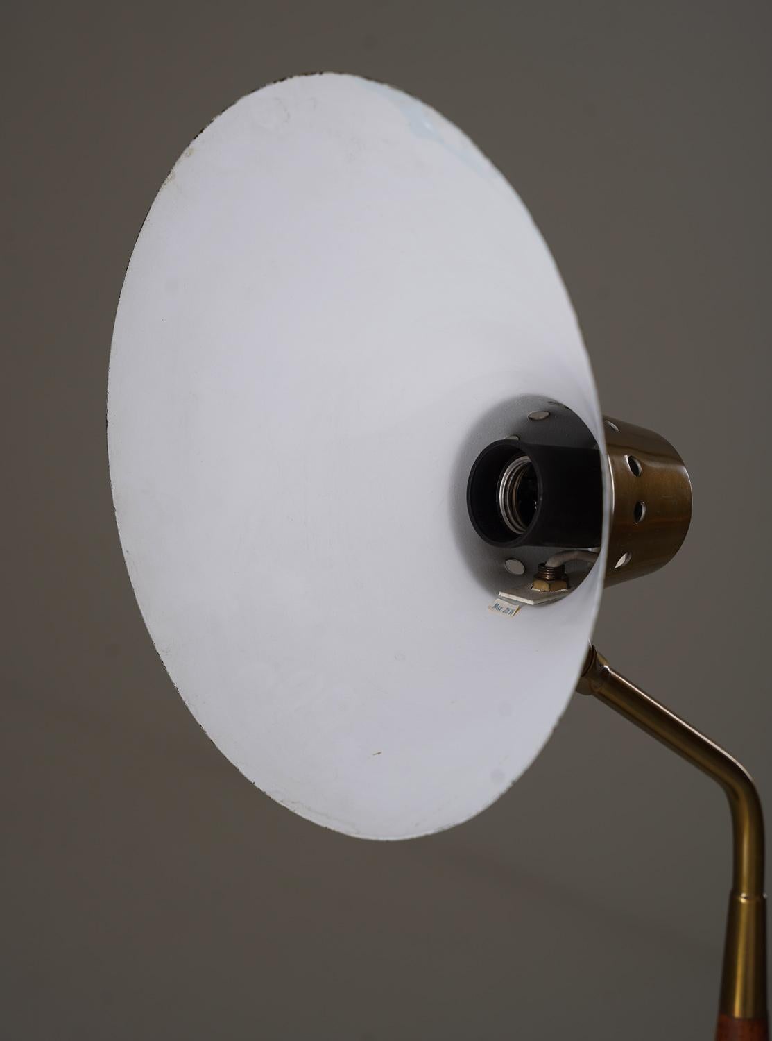 Mid-Century Modern Swedish Midcentury Table Lamp in Perforated Brass For Sale
