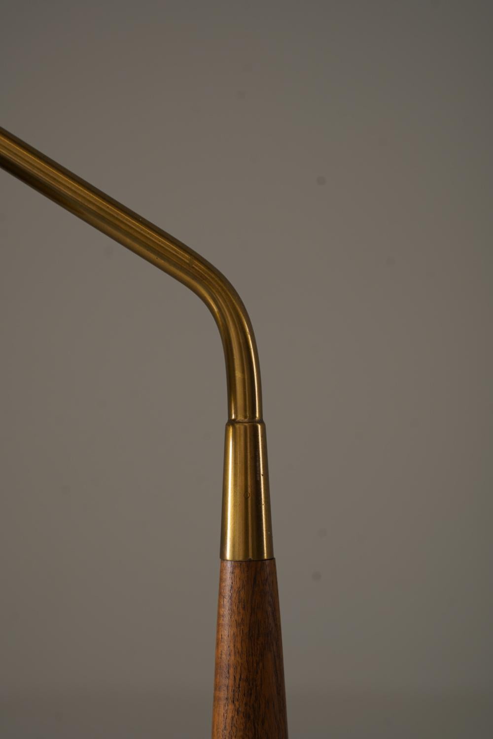 Swedish Midcentury Table Lamp in Perforated Brass For Sale 2
