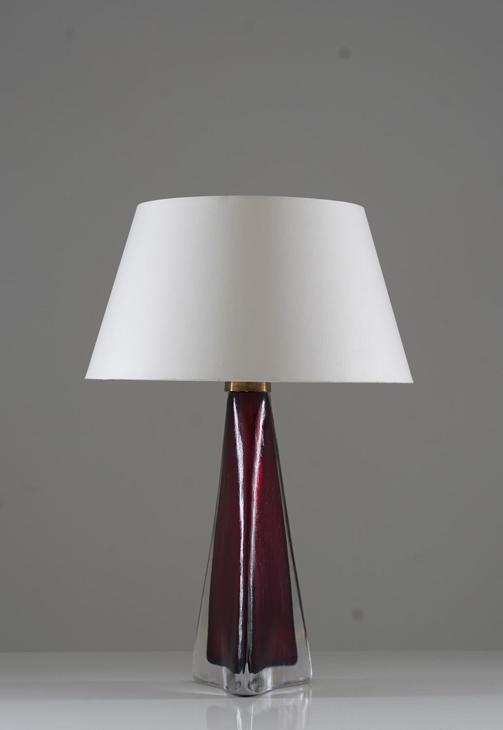 20th Century Swedish Midcentury Table Lamps by Carl Fagerlund for Orrefors For Sale
