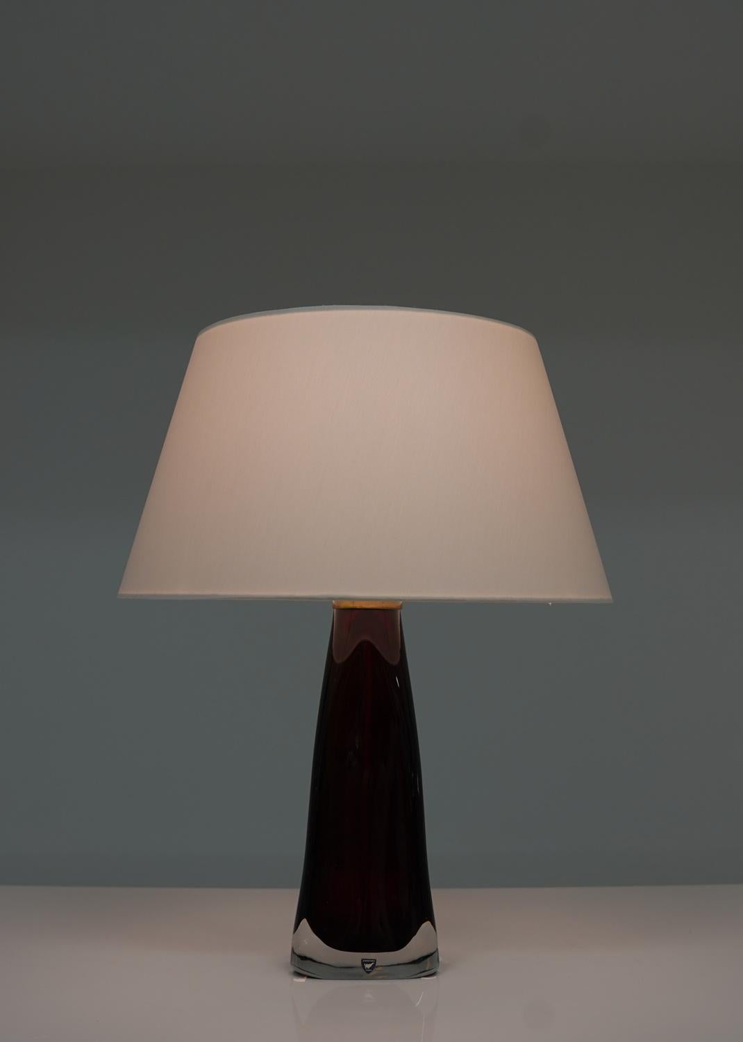 Swedish Midcentury Table Lamps by Carl Fagerlund for Orrefors For Sale 1