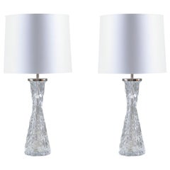 Swedish Midcentury Table Lamps by Carl Fagerlund for Orrefors