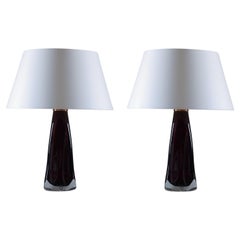 Vintage Swedish Midcentury Table Lamps by Carl Fagerlund for Orrefors