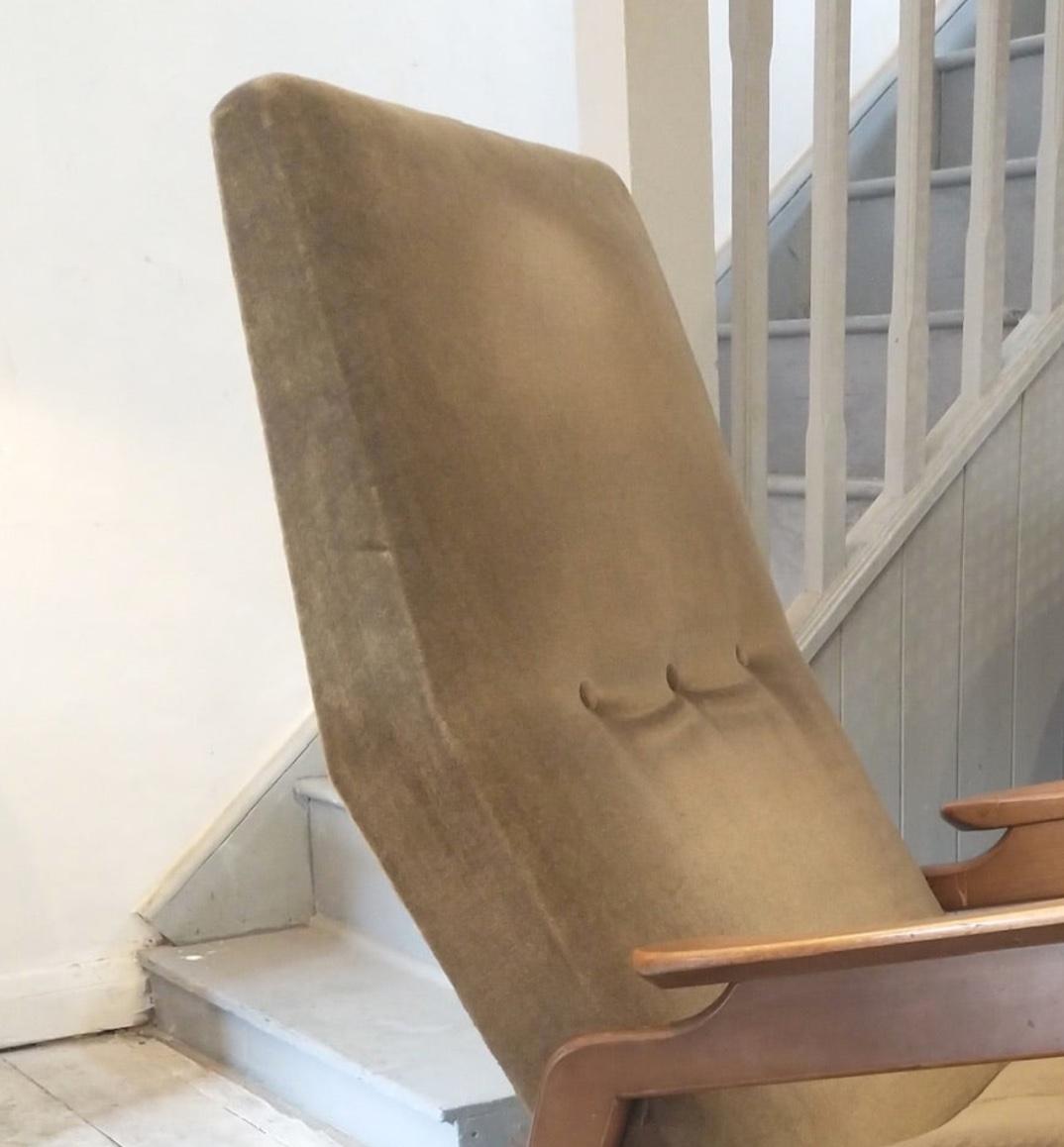 Mid-20th Century Swedish Midcentury Upholstered Lounge Chair