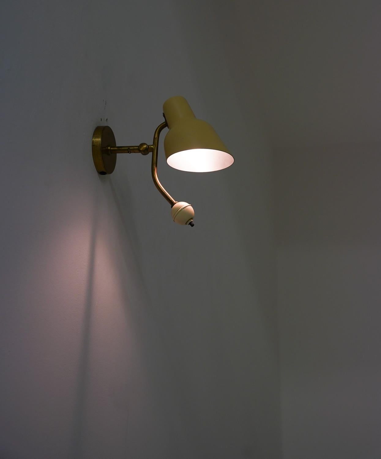 Swedish Midcentury Wall Lamp by Bertil Brisborg for Nordiska Kompaniet 'NK' 2
