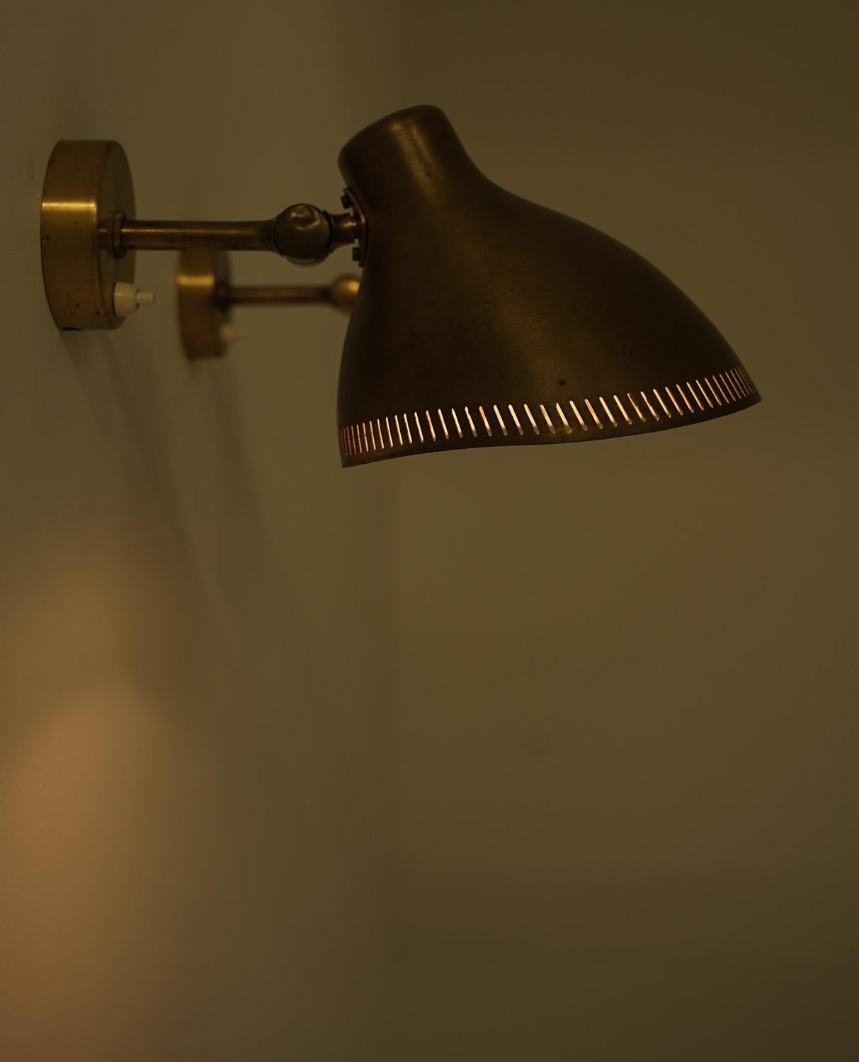 Lámparas de pared suecas de mediados de siglo by ASEA en venta 5