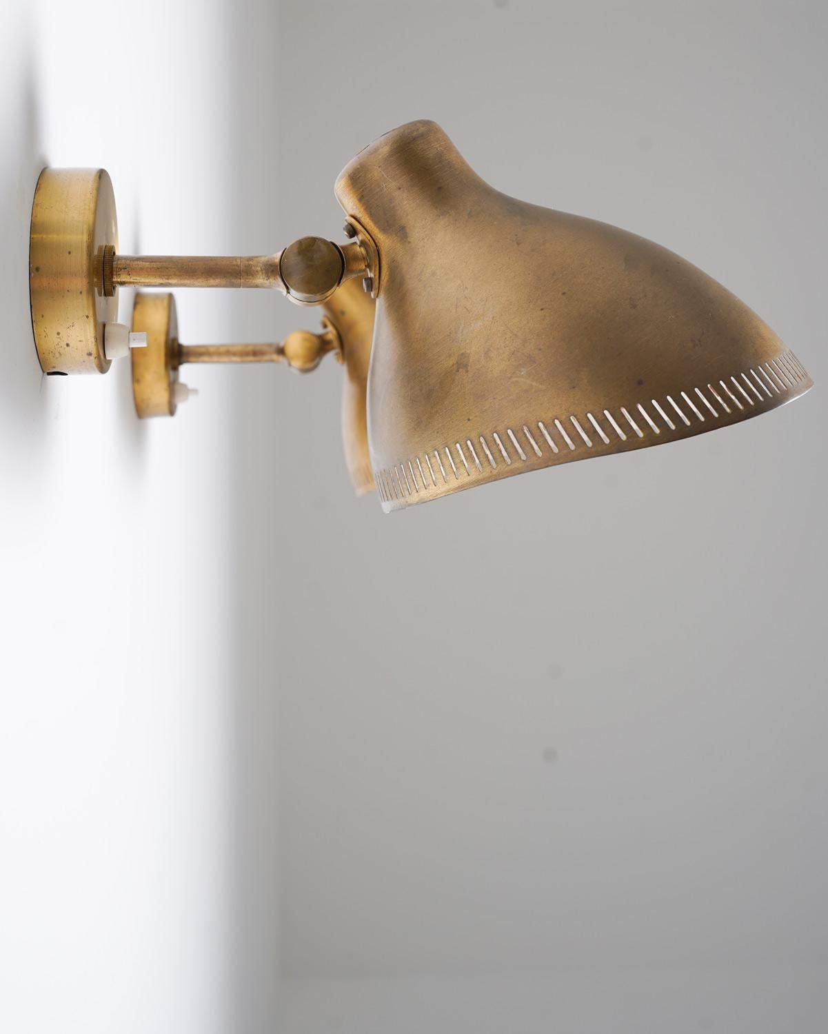 Lámparas de pared suecas de mediados de siglo by ASEA siglo XX en venta