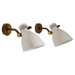 Swedish Midcentury Wall Lamps by Hans Bergström for Ateljé Lyktan