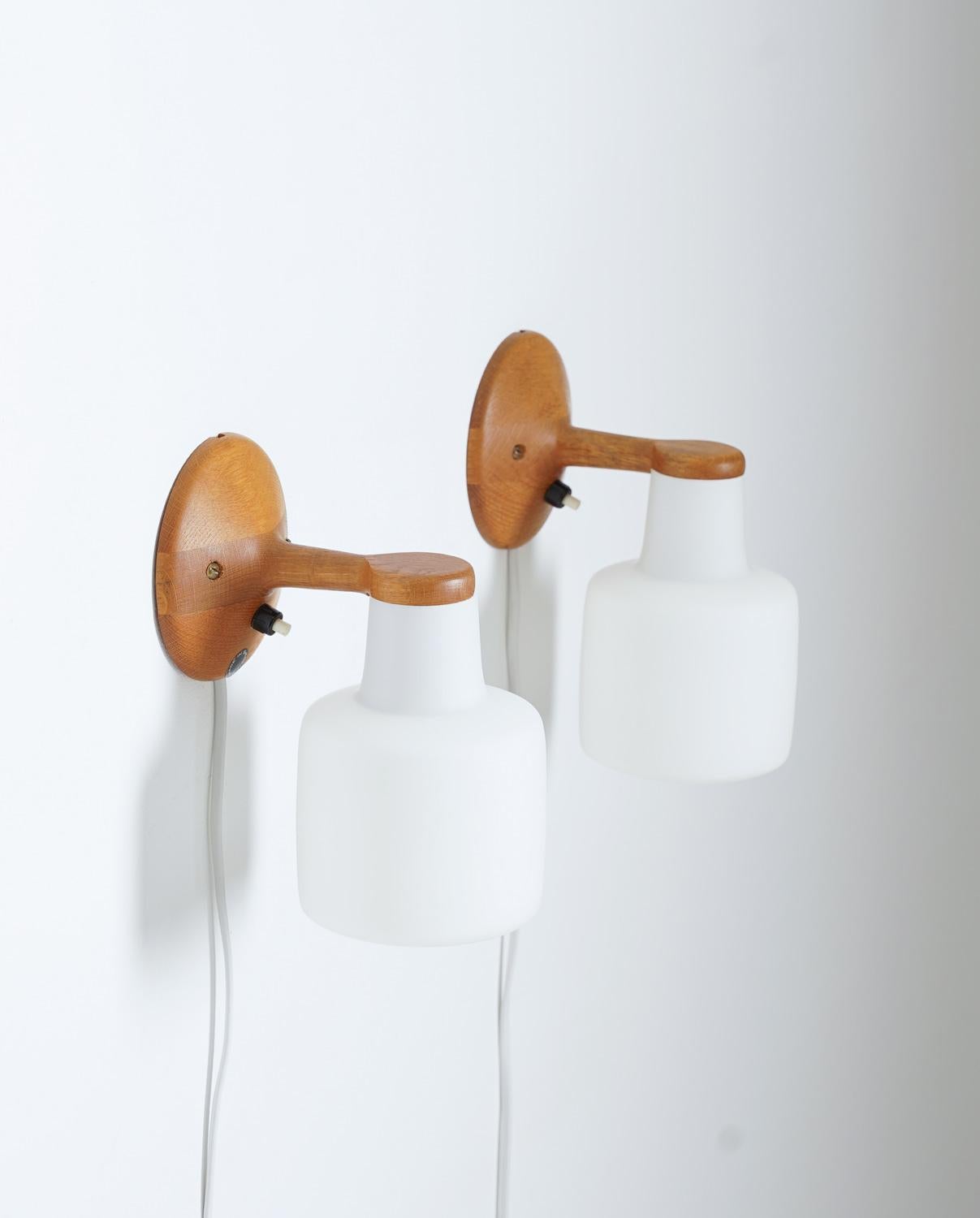 Mid-Century Modern Swedish Midcentury Wall Lamps by Luxus