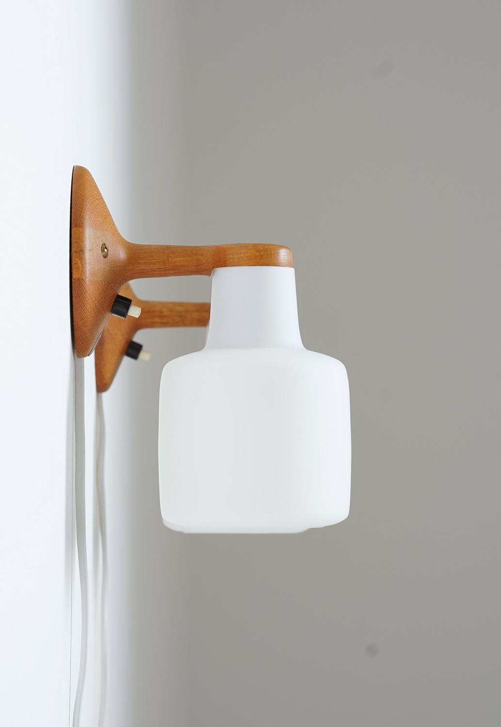20th Century Swedish Midcentury Wall Lamps by Luxus