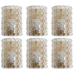 Swedish Midcentury Wall lamps / Sconces by Carl Fagerlund for Orrefors
