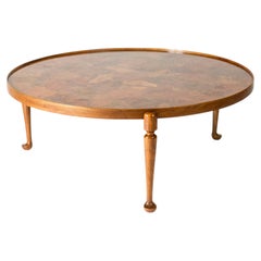 Schwedischer Couchtisch aus Walnussholz im Mid-Century-Stil von Josef Frank, Firma Svenskt Tenn, 1950er Jahre