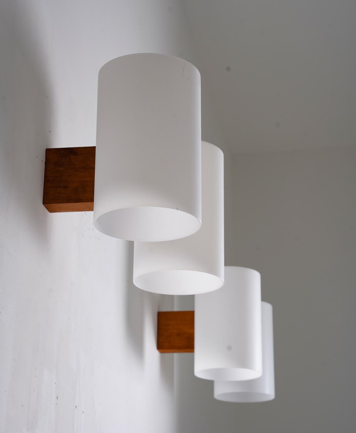 Mid-Century Modern Swedish Midcentury XL Wall Lamps by Luxus For Sale