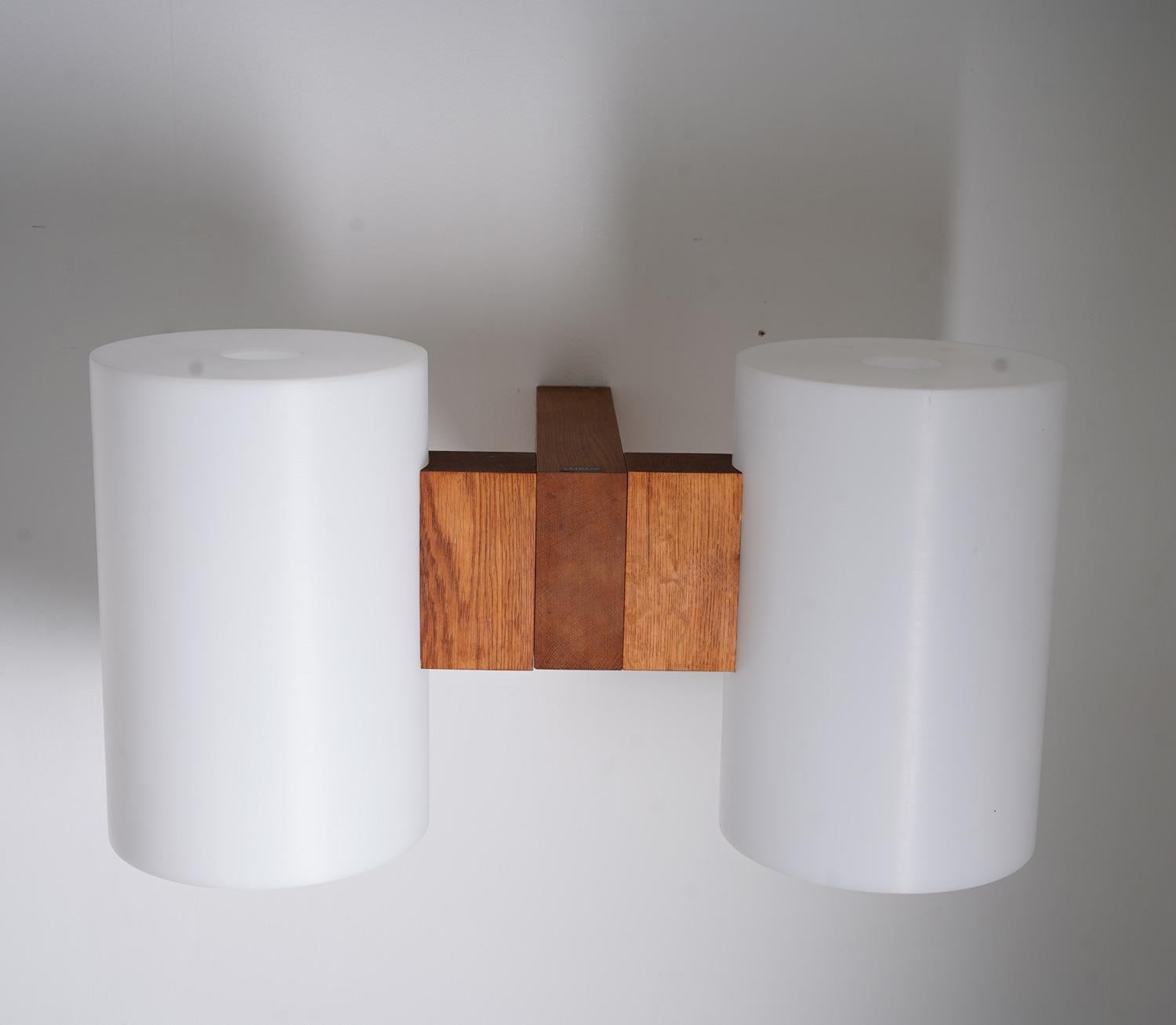 20th Century Swedish Midcentury XL Wall Lamps by Luxus For Sale