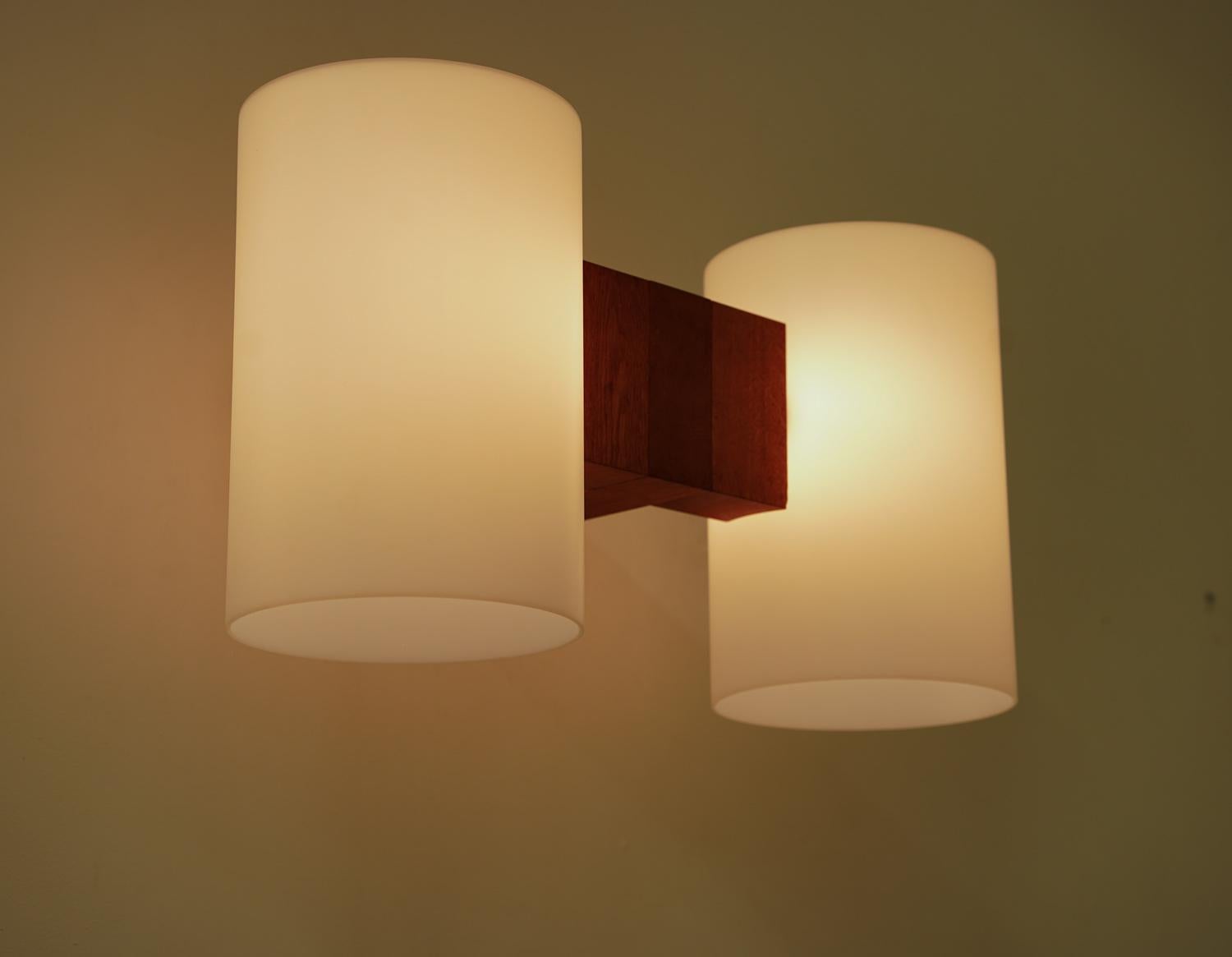 Swedish Midcentury XL Wall Lamps by Luxus For Sale 3