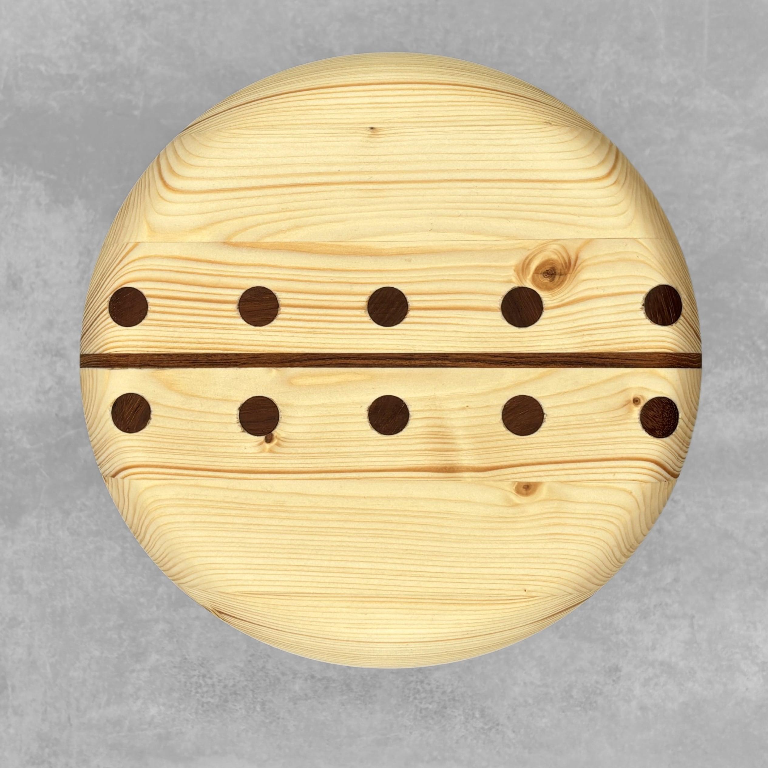 Tabouret de traite suédois en pin et teck par Andreas Zätterqvist en vente 1