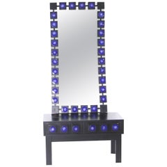 Swedish mirror and console table