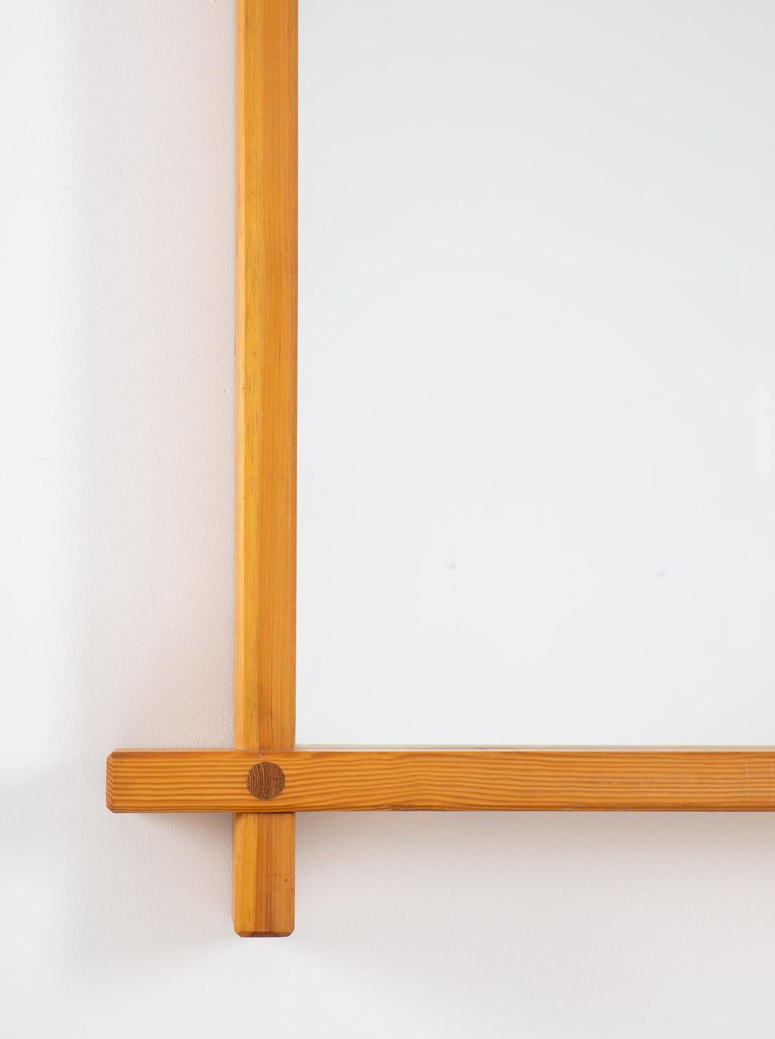 20th Century Swedish Mirror in Pine by Eriksmåla