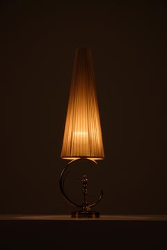 Swedish Moden Brass Table Lamp, 1950s