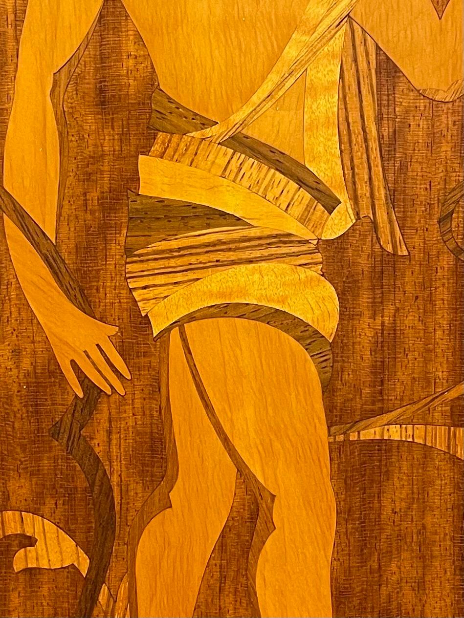 Armadio moderno svedese degli anni '30 di Vingåkers Möbelfabrik con decorazioni Mjölby Intarsia in vendita 4