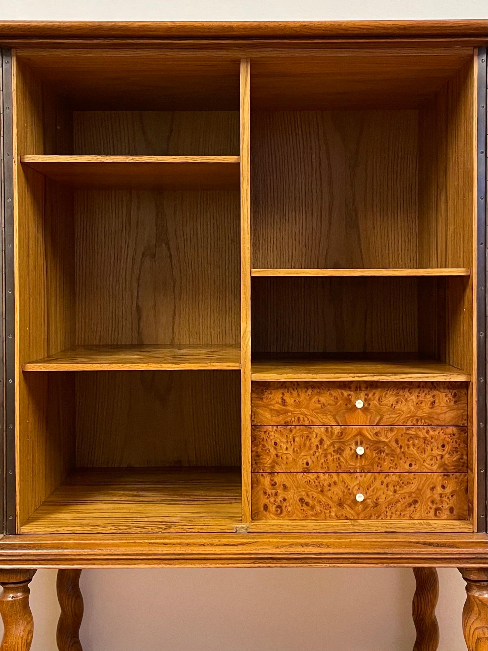 Oak Swedish Modern 1940s Cabinet from Walfrid Svensson & Co in Karlstad For Sale