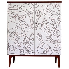 Swedish Modern 1940s Cabinet in Otto Schulz Style